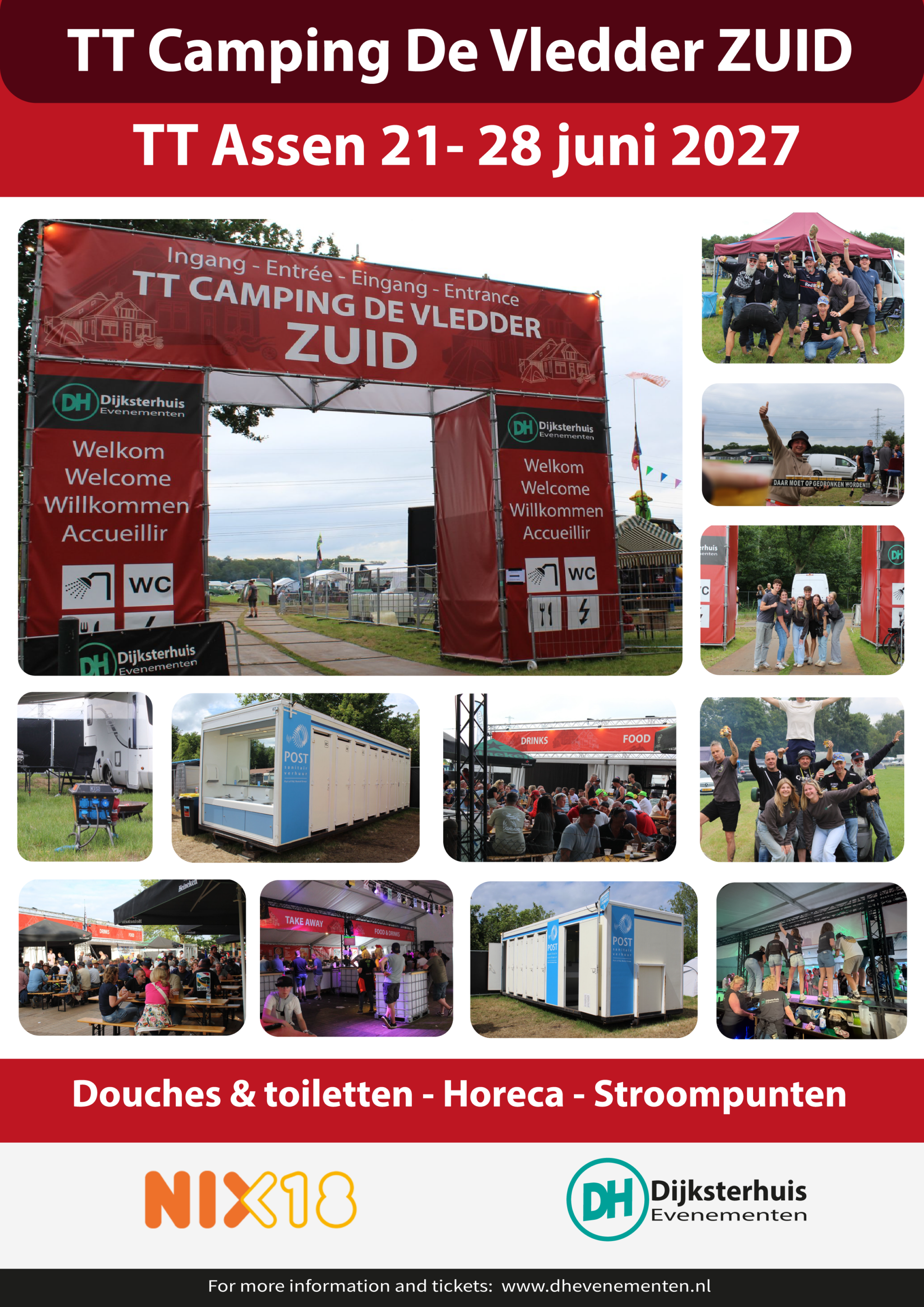 VELD Q – Plaats 1 persoon (25m2) TT Camping Vledder ZUID 2027